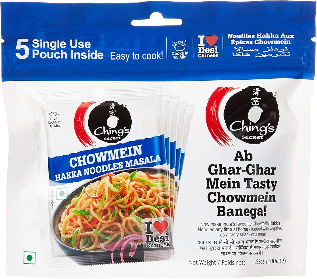 Ching's Secret Chowmein Haka Noodle Masala, 5 x 20 gm