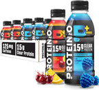 Protein2o 15g Whey Protein Isolate Hydration Drink Plus Energy & Focus, 350mg of Electrolytes, Vitamins B5 & B6, Sugar Free, Energy Variety Pack, 16.9 oz Bottle (Pack of 12)