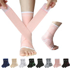 ABIRAM Ankle Brace for Men & Women - Adjustable Support & Compression Sleeve with Wrap for Sprained Ankle, Plantar Fasciitis, Achilles Tendonitis - Breathable Guard for Running, Sports, Recovery