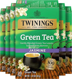 Twinings Green Tea with Jasmine Individually Wrapped Bags, 20 Count (Pack of 6), Fragrant Floral Scent, Caffeinated, Enjoy Hot or Iced, 120 Teabags