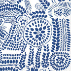 Boston International IHR Marimekko Lunch Paper Napkins, 6.5" x 6.5", Nasia White/Blue,L771094