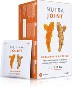 Nutra Tea NutraJoint – Joint Care Tea – Arthritis Support Blend – Curcumin, Green Tea and Piperine – 40 Enveloped Tea Bags – Herbal Infusion – 2 Pack