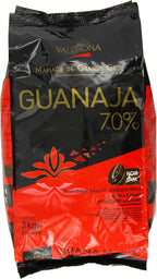 Valrhona Dark Chocolate - 70% Cacao - Guanaja - 6 lbs 9 oz bag of feves