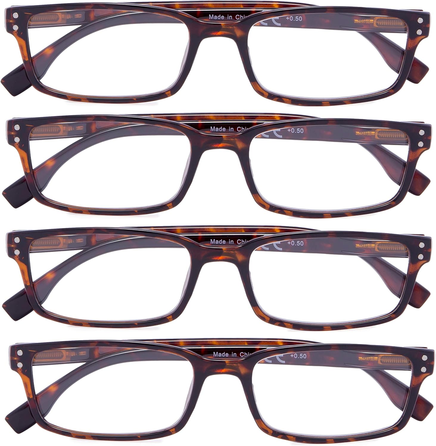4 Pack Vintage Reading Glasses Men Comfort Readers Women Reading Eyeglasses