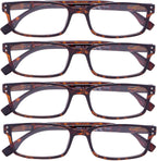 4 Pack Vintage Reading Glasses Men Comfort Readers Women Reading Eyeglasses
