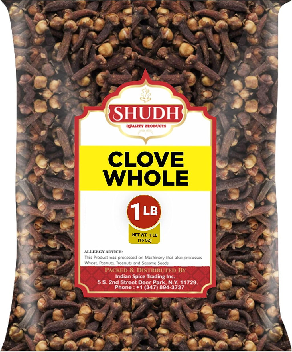 Indian Spice CLOVE WHOLE 1 LB | 16 oz | Laung | Great for Food, Tea, Pomander Balls and Potpourri, Hand Selected, Spice ~ All Natural | NON-GMO | Vegan | Gluten Friendly | Indian Origin