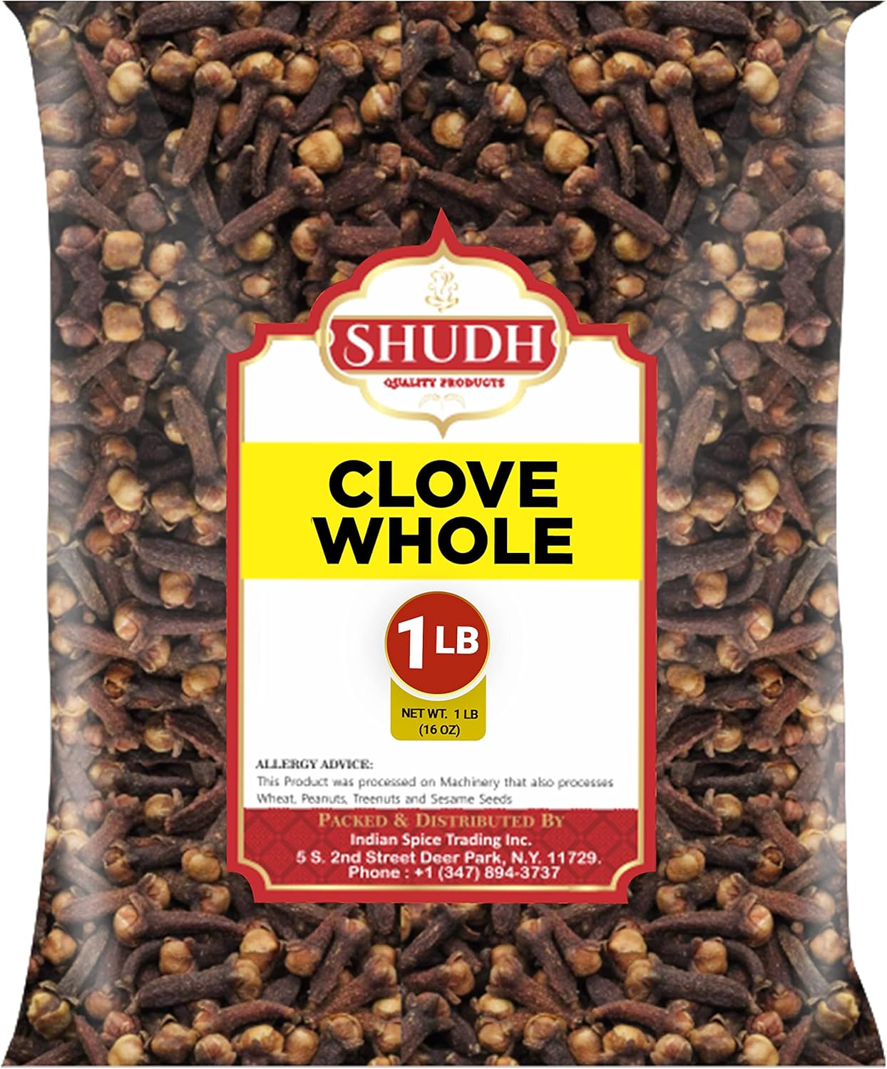 Indian Spice CLOVE WHOLE 1 LB | 16 oz | Laung | Great for Food, Tea, Pomander Balls and Potpourri, Hand Selected, Spice ~ All Natural | NON-GMO | Vegan | Gluten Friendly | Indian Origin