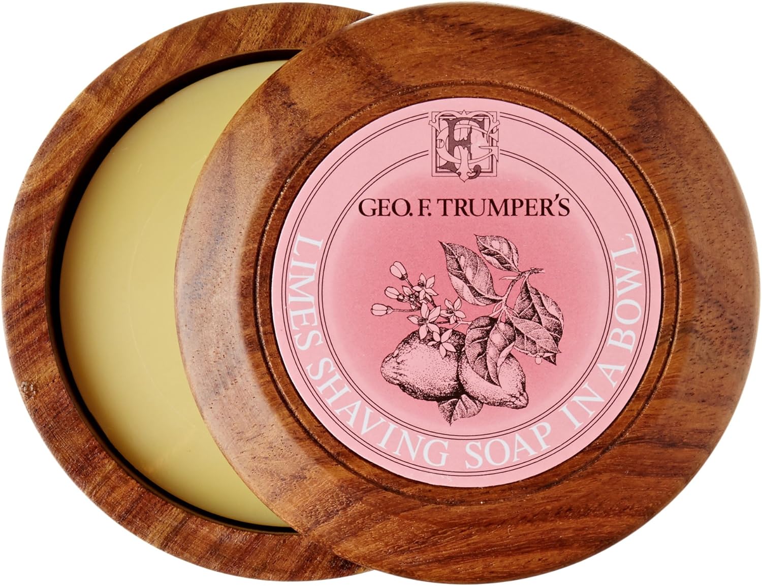 Geo F. Trumper Limes Shaving Soap in Wooden Bowl
