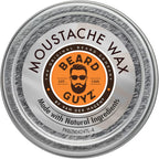 Beard Guyz Moustache Wax – Strong Hold Styling for Mustache & Facial Hair – Natural Beeswax & Carnauba Wax Grooming Balm for Sculpting, Shaping & Conditioning – 1 oz