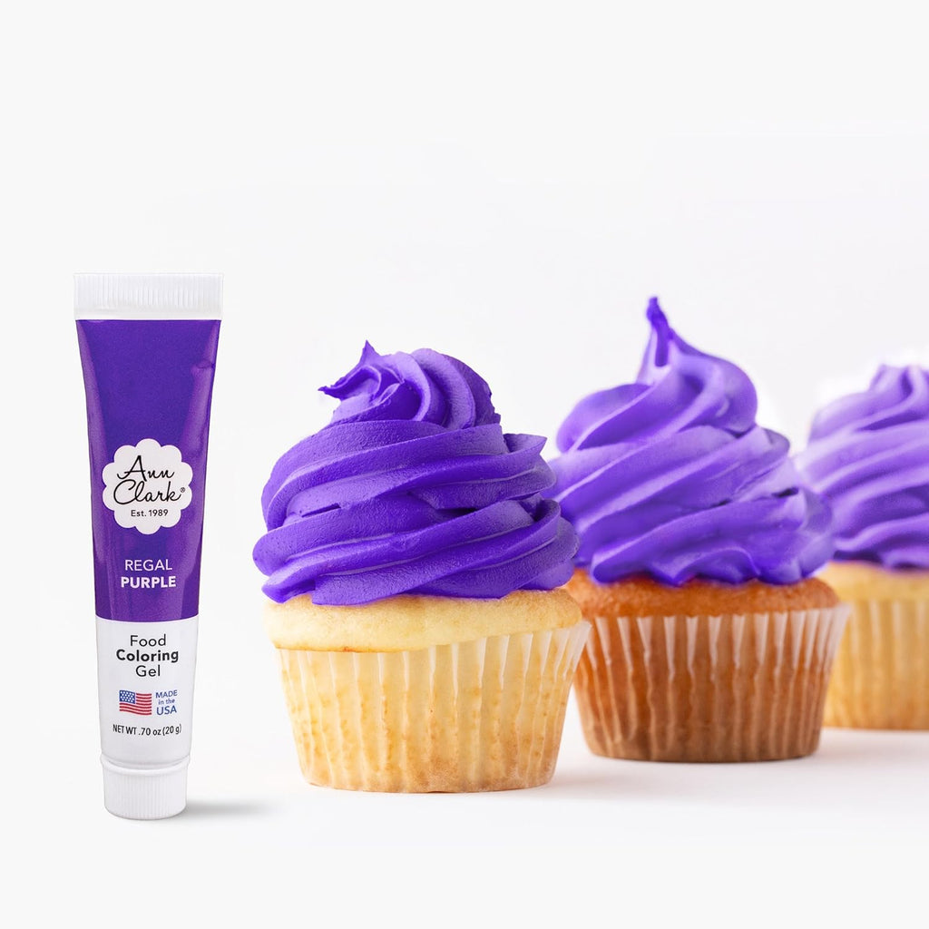 Ann Clark Regal Purple Food Coloring Gel .70 oz. Professional Grade Made in USA