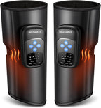 Cordless Calf Massager with Heat and Compression : Rechargeable Leg Compression Massager with 5 Modes, 5 Intensities for Pain Relief and Circulation - Calf Massage Device for Muscle Recovery