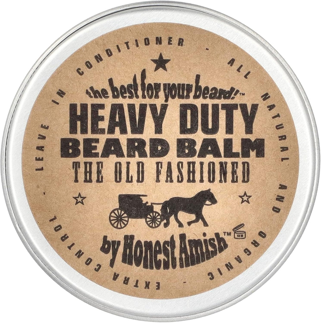 Honest Amish - Heavy Duty Beard Balm - 2 Ounce - Beard Conditioner