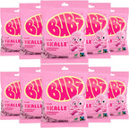 Swedish Candy Bubs Cool Raspberry Skull Foam 10 Pack of 90g (2 POUND)
