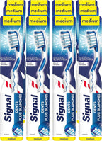 Signal Toothbrush X12 Medium, Intense Whitening System, Whiter Teeth Enamel (Pack of 12)