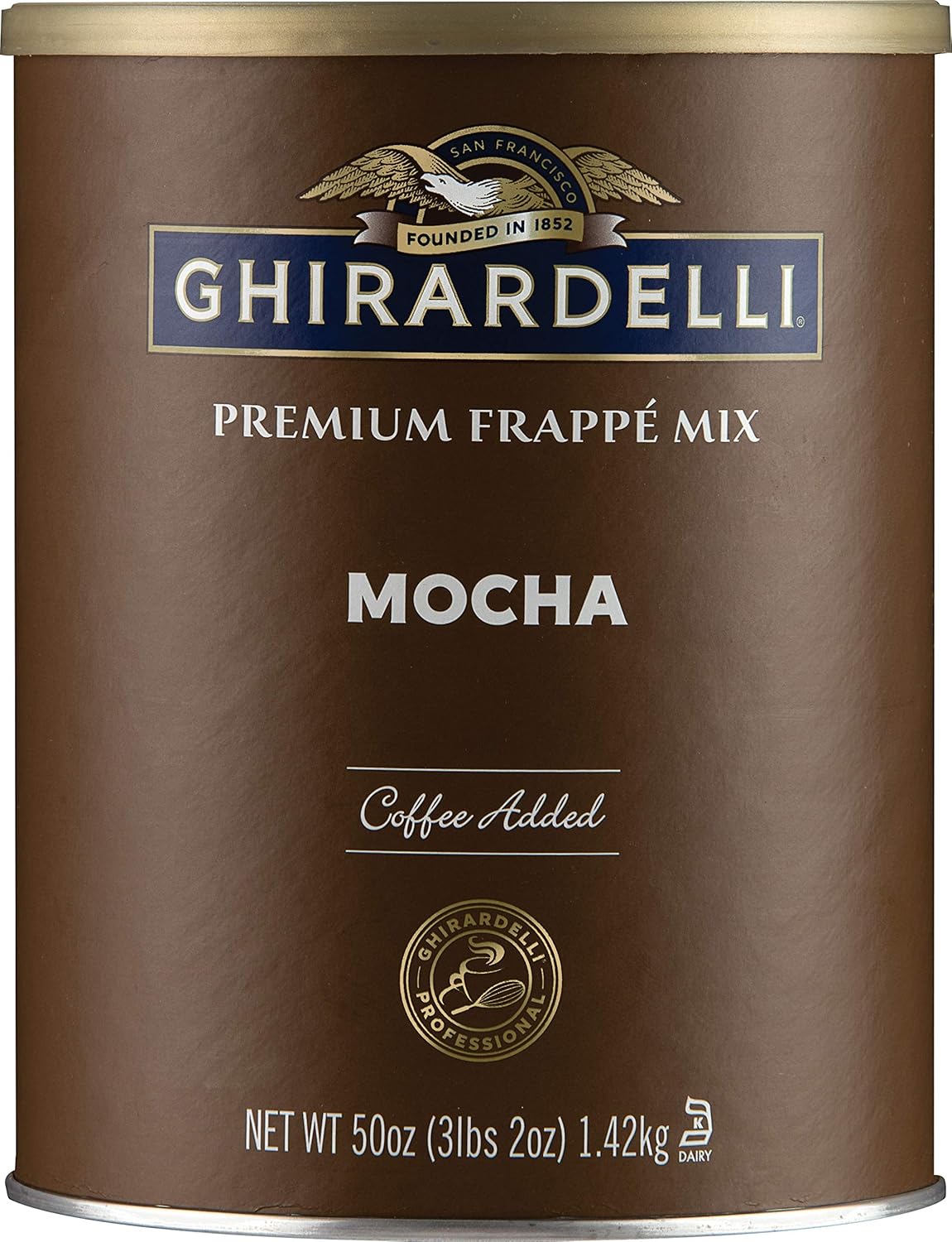 Ghirardelli Mocha Frappe, Powder, 3.12 lb (Pack of 1)