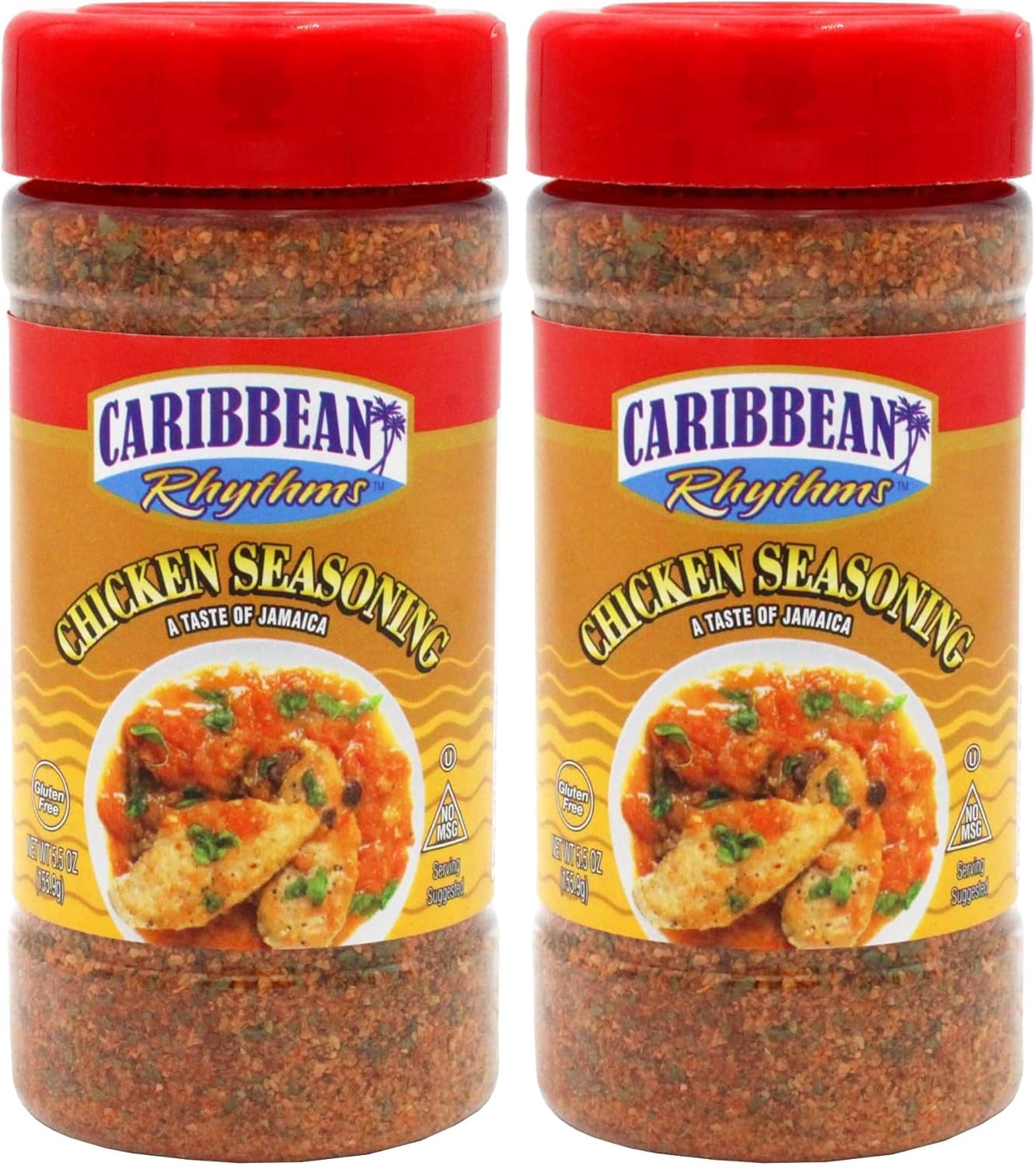 Caribbean Rhythms Chicken Seasoning, 5.5 oz. (Pack of 2)