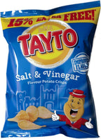 Tayto Irish Salt & Vinegar Crisps - 12 Pack (12 X 37.5g Bags)