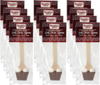 Chocolate Works Hot Chocolate Spoons – Milk Chocolate with Marshmallows – Stirring Spoons for Hot Cocoa – Individually Wrapped – Pack of 12