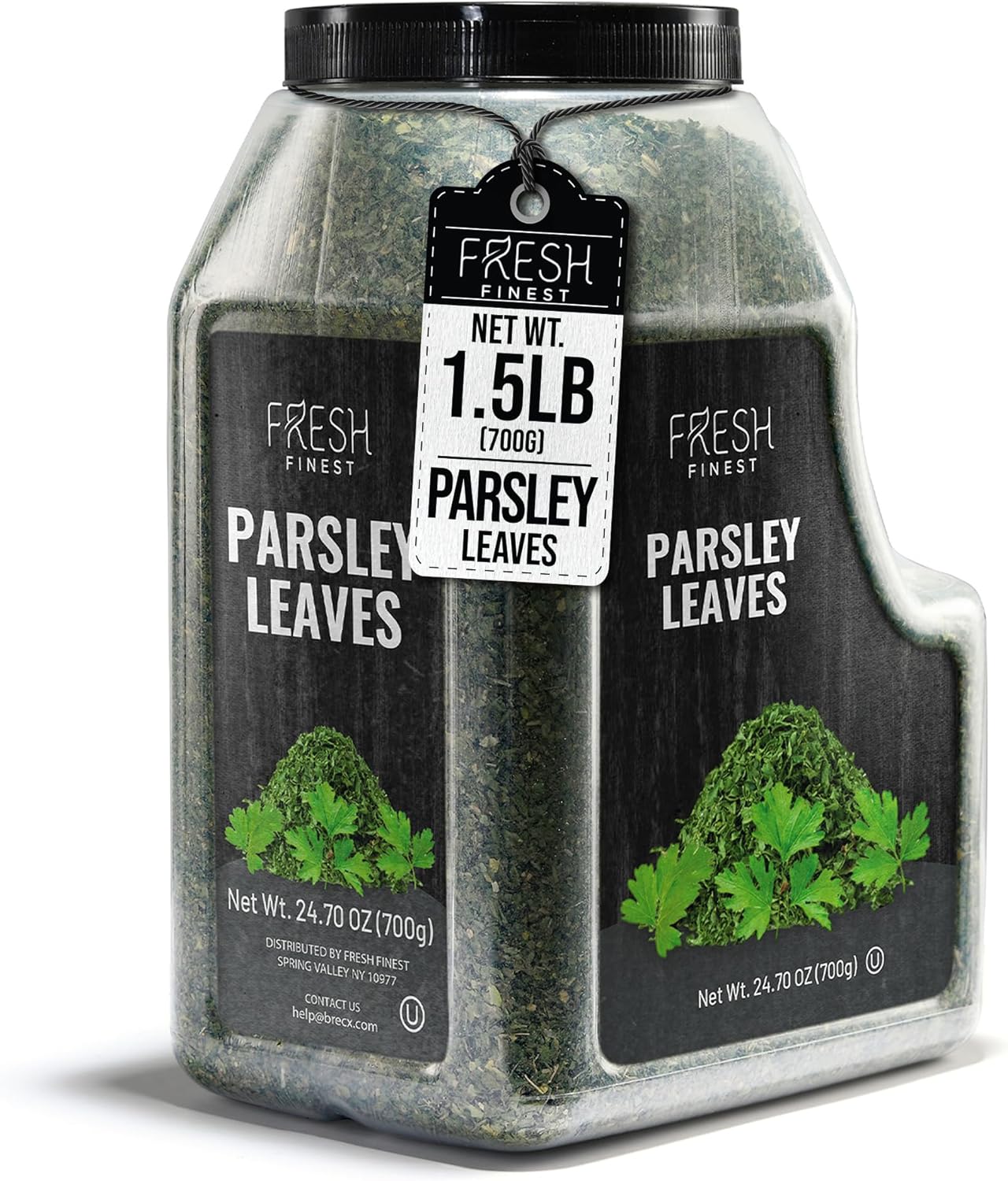 Fresh Finest Parsley Flakes Spice 24.70 oz – Bulk Dried Parsley Leaves in Jar, Non-GMO, Kosher, Gluten-Free, Flavorful Herb Seasoning