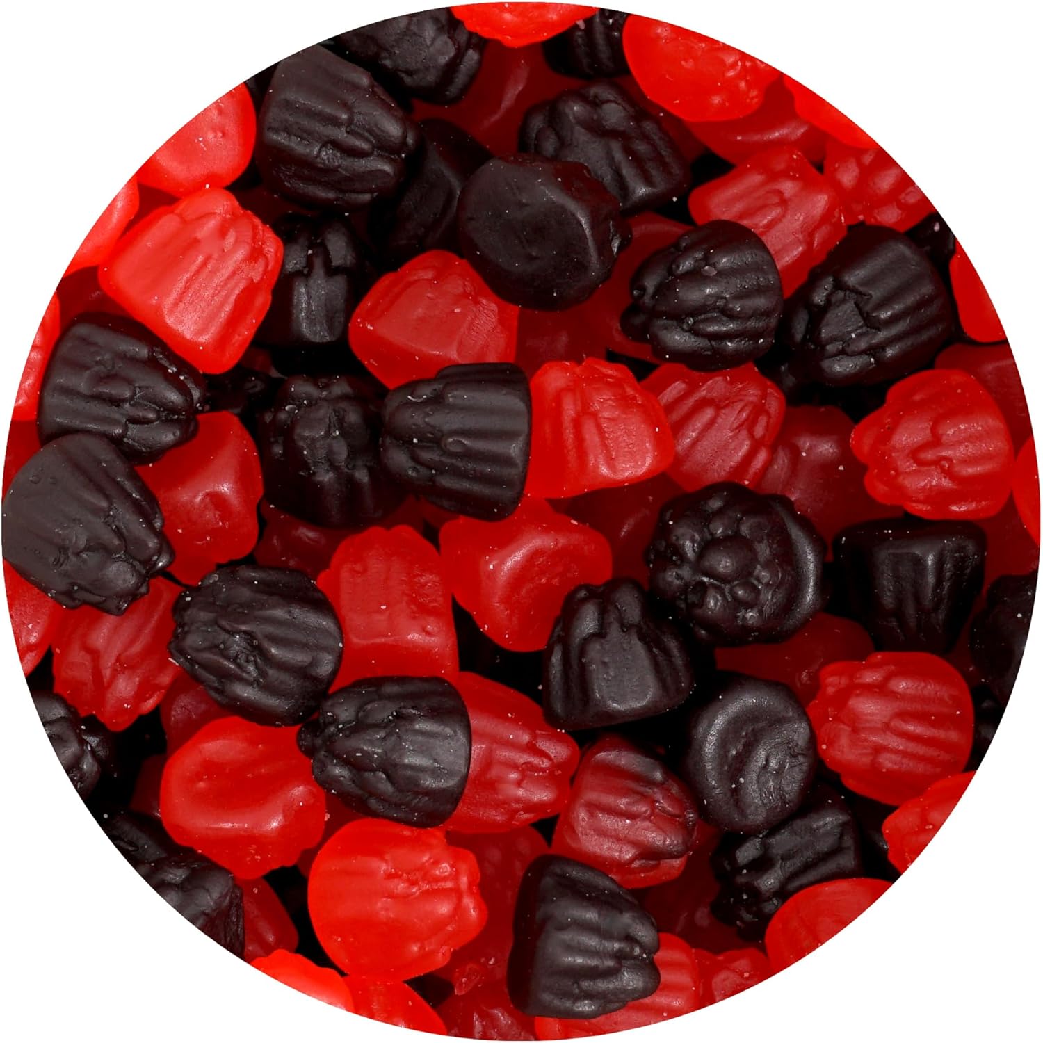 Raspberry & Blackberry Gummies, 1 Pound Bulk Bag, The Hampton Candy Company