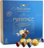 Tuscanini Fine Italian Chocolate Truffles Gift Box (15 Truffles) | Assorted Milk, Dark & Hazelnut Milk Truffles | Imported from Italy | Ready-to-Gift | Perfect for Valentines | Kosher (including Passover)