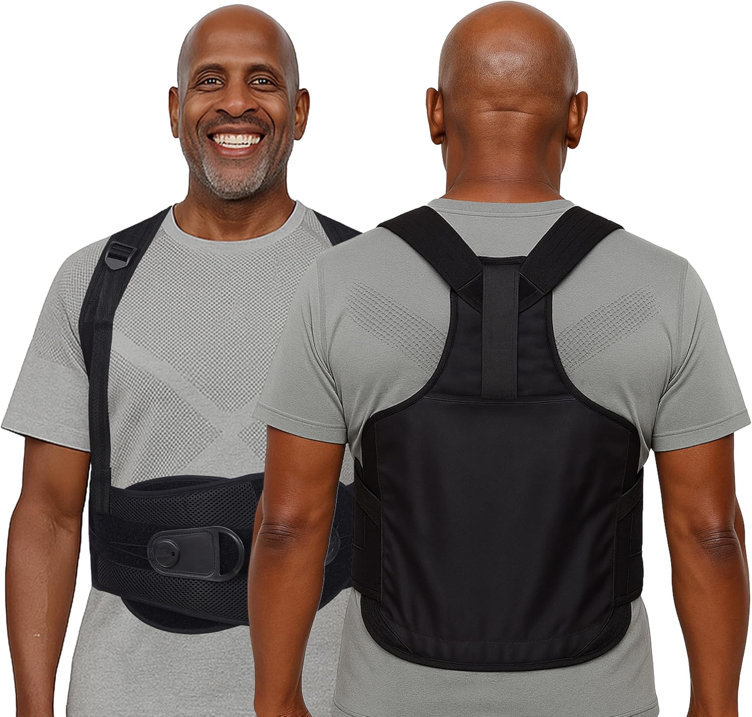 Comfyorthopedic TLSO Thoracic Full Back Brace L0456/L0457 – Medical Grade Upper & Lower Spine Support with Back Compression for Scoliosis, Kyphosis & Post-Surgery Pain Relief, Men & Women