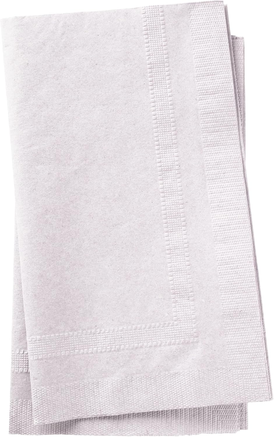 Bell Marque White Dinner Napkin-150 Count 2-Ply White Dinner Napkins, 0.1" Height, 17" width, 15" Length (Pack of 150CT)