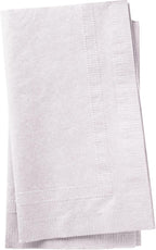 Bell Marque White Dinner Napkin-150 Count 2-Ply White Dinner Napkins, 0.1" Height, 17" width, 15" Length (Pack of 150CT)