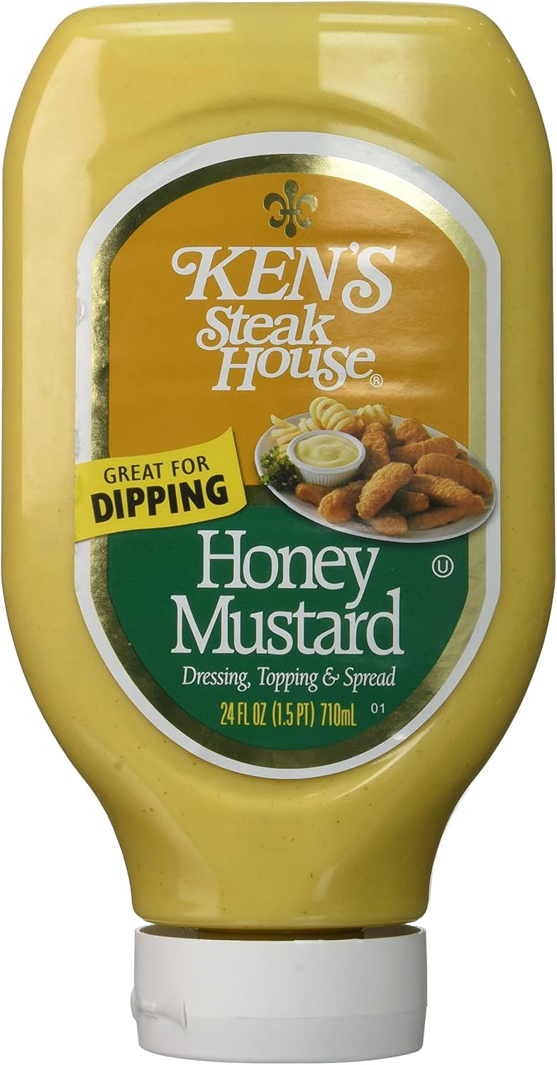 Ken's Steak House Topping and Spread with Squeezable Honey Mustard Dressing, 24 Fluid Ounce