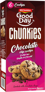 Britannia Good Day Chunkies Cookies Loaded with Choco Chips Crunchy | Pack- 75g(2.64 oz)