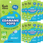 Crunchy roasted Edamame Beans snack (10 Pack sea salt) high Protein snack dry roasted edamame. Healthy keto snacks for adults & kids low carb vegan protein snacks vegan gluten free. Japanese food