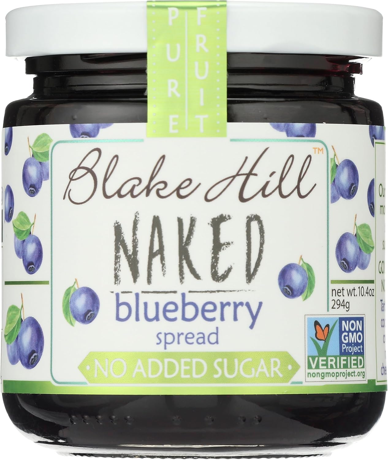 Blake Hill Preserves, Jam Naked Blueberry, 10.4 Ounce