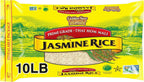 Golden Star Thai Hom Mali White Jasmine Rice - Prime Grade White Rice - 10 lb Bag