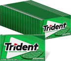 Trident Spearmint Sugar-Free Chewing Gum, Bulk, 24 Packs of 14 Pieces (336 Total Pieces)