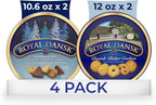 Royal Dansk Danish Butter Cookies, Holiday Cookie 4 Pack, Gift Tin, 45.2 oz