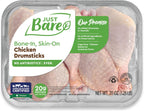 Just Bare® Natural Fresh Chicken Drumsticks | No Antibiotics Ever | Bone-In | 1.25 LB