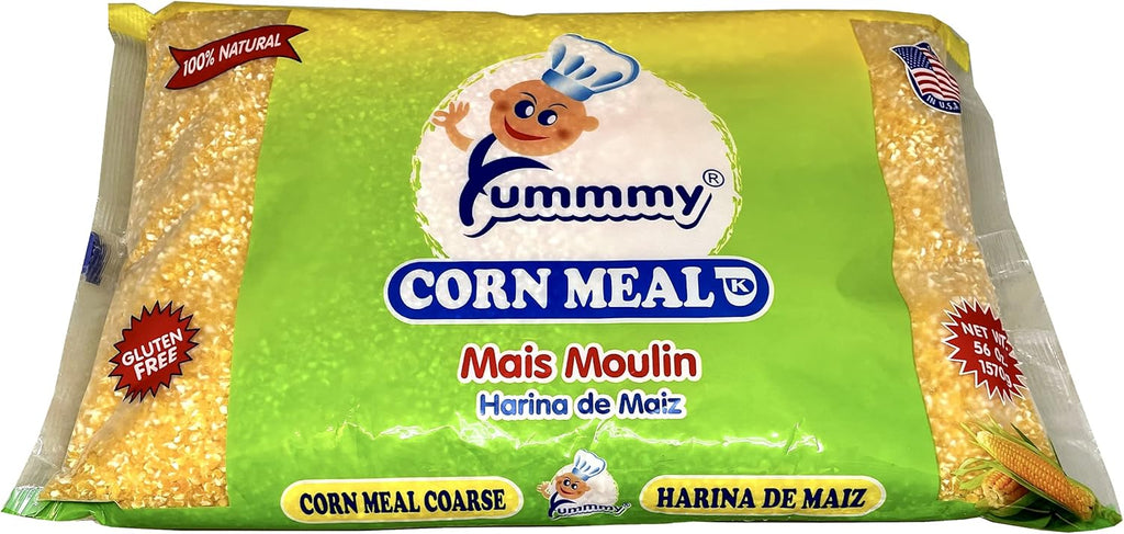 Yummmy Cornmeal Coarse Grind - Harina de Maíz Molido Grueso, 3.5 Lbs. (56 Oz), Super Grit, Stone Ground, Kosher Certified, Gluten Free