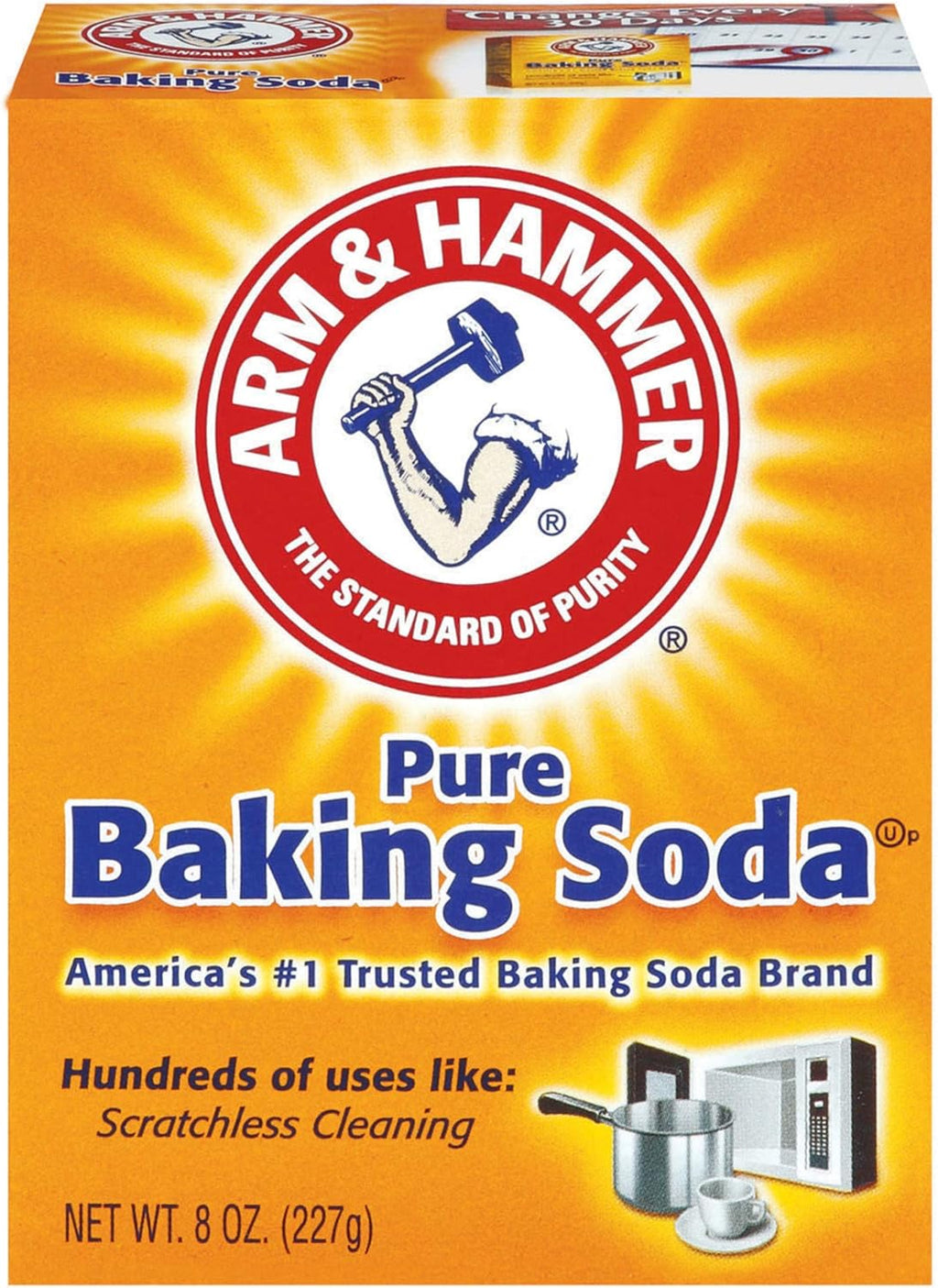 Arm & Hammer Pure Baking Soda, 8oz, Pack of 2