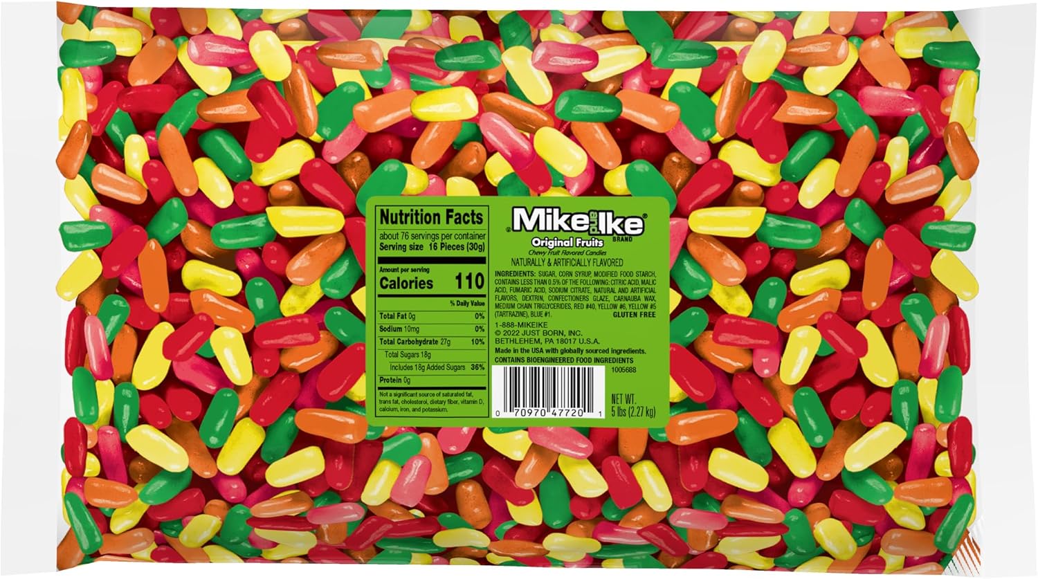 Mike and Ike Original Flavors- 5 lb bag (Basic)