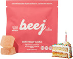 BEEJ Gummies for Couples - Natural Intimacy Gummy Candy - Romantic Gift for Birthday, Honeymoon, Anniversary, Valentines Day - No Artificial Flavors - Made in USA - 3 Pack, Birthday Cake