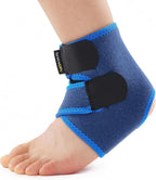 BraceUP Kids Ankle Brace – Youth Sports Support for Boys & Girls, Adjustable Foot Stabilizer for Sprains, Injuries & Active Play for Daily Wear (S 4'1"-4'11" ft)
