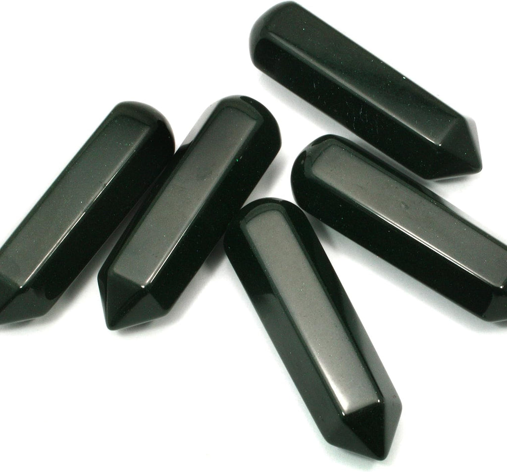 Green Goldstone Crystal Massage Wand ~70mm