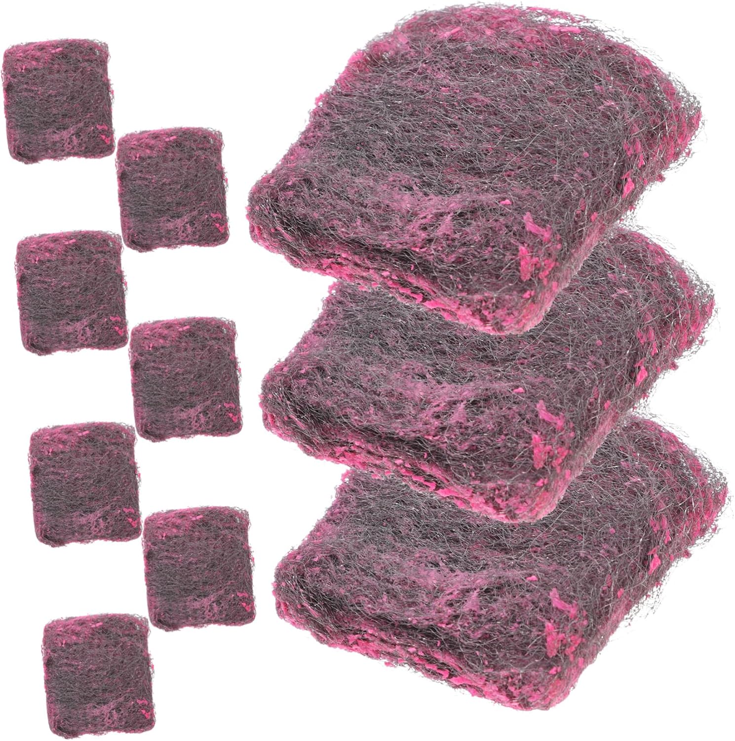 10 Pack Brushing Pot Wire Ball Wire Brushes for Cleaning Scrubber Dishwashing Sponges Wire Wool Pad Grease Cleaning Steel Utensils Dish Sponge Scourer Wire Sponge Steel Sponge Pans