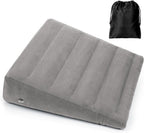 USHMA Inflatable Wedge Pillow for Sleeping, Portable Travel Wedge Pillow for Sitting in Bed, Inflatable Wedge Pillows for Travel, Blow Up Under Knee Pillow