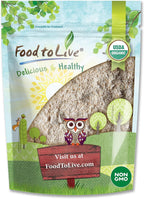 Food to Live Organic Whole Grain Buckwheat Flour, 8 Ounces – Non-GMO, Kosher, Unbleached, Unbromated, Unenriched, Stone Ground, Powder, Meal, Sirtfood, Bulk
