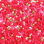 Sentovac Valentine Gold Peals Sprinkles Red Heart Jimmies Sprinkles Mix Edible for Cake Decorating Candy Cupcake Cake Topper Cookie Baking Decorations Wedding Supplies