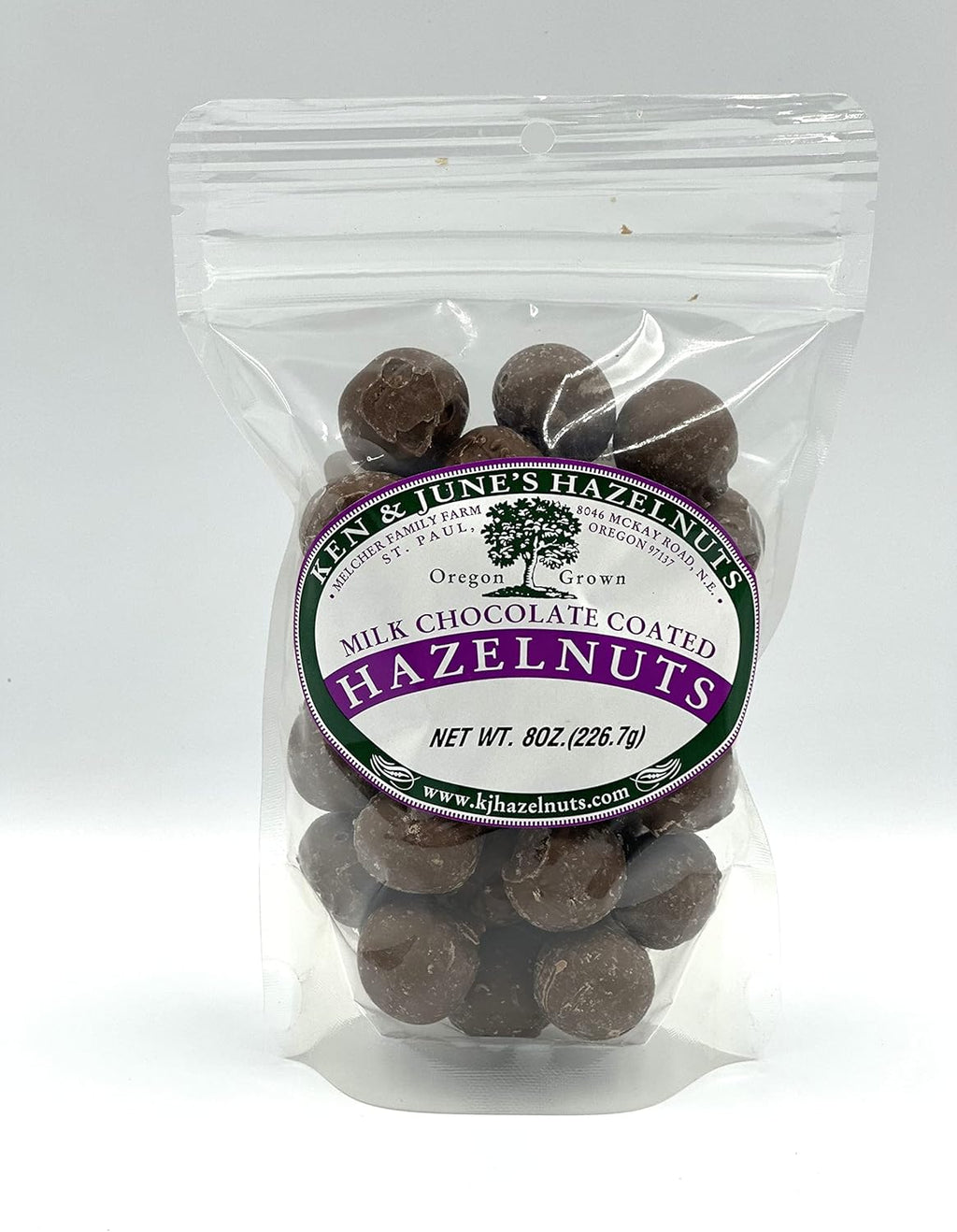 Milk Chocolate Coated Hazelnuts - 8 Oz Bag