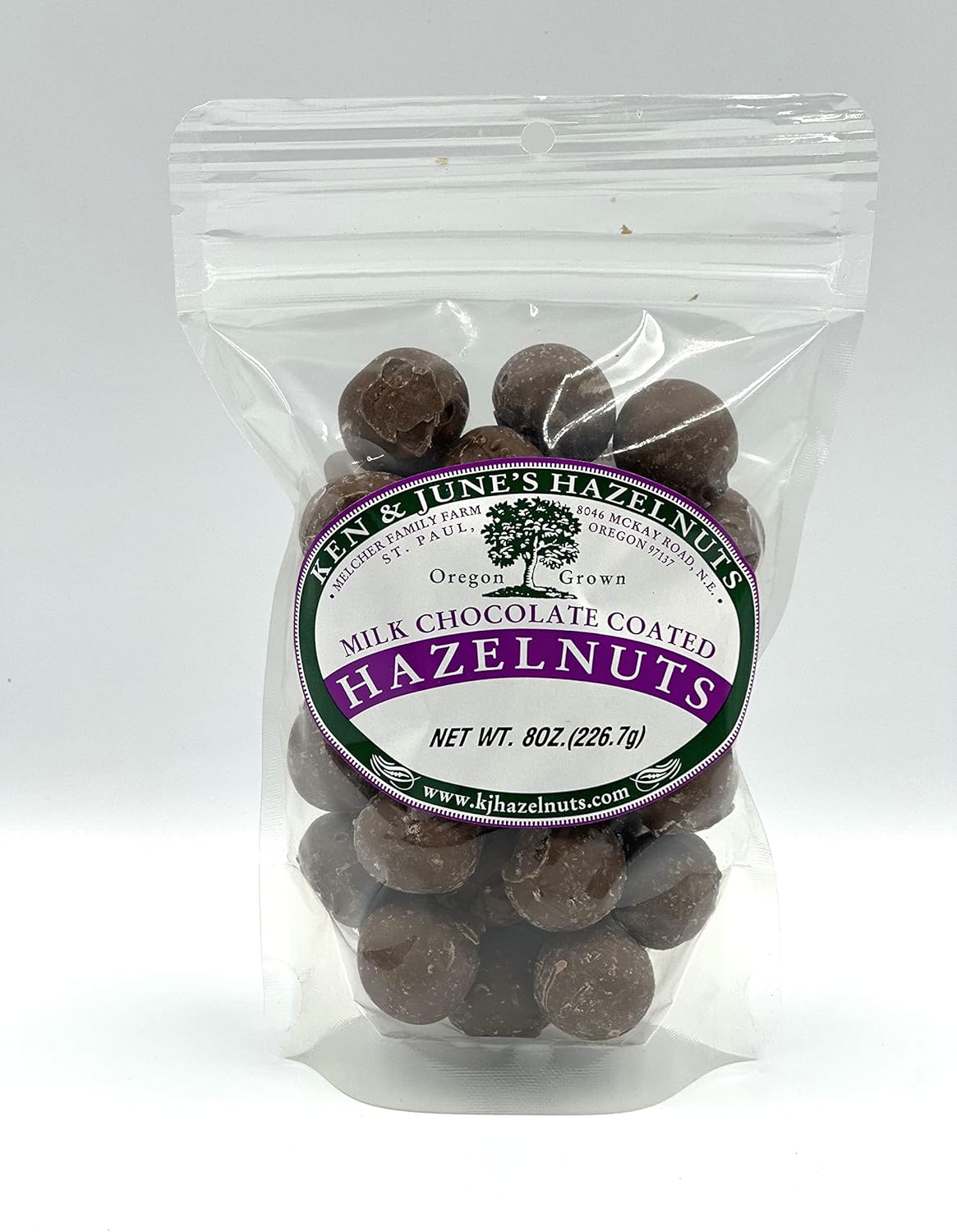 Milk Chocolate Coated Hazelnuts - 8 Oz Bag
