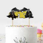 Batmn One Cake Topper – Hero-Themed Birthday Cake Decoration with Number One Design for Party Celebrations, Action Style Events, Dessert Table Displays, and Creative Indoor or Outdoor Décor