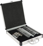 68Pcs Trial Lens Set, Trial Lens Set with Storage Case, Optical Trial Lens Set Professional Optometry Equipment Complete Kit for Optometrists, Vision Testers, Optician Shops